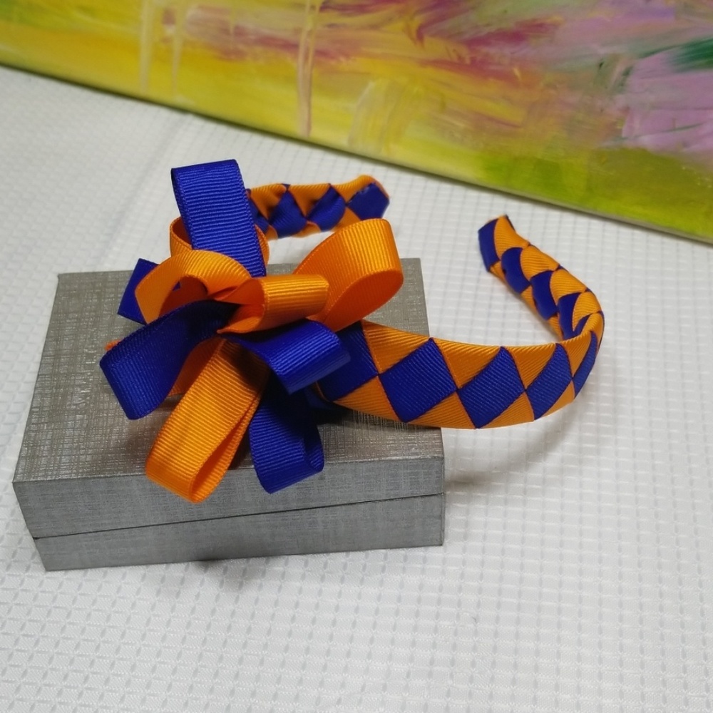 Grosgrain Ribbon Woven Headband (1inch) headband.